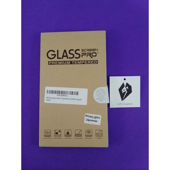IPhone Pro Permium Max 14 2PK. GlassTempered Screen Privacy - Picture 1 of 3